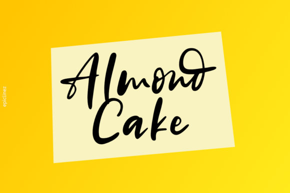 Almond Cake: A Sweet and Friendly Handwritten Font for Designers