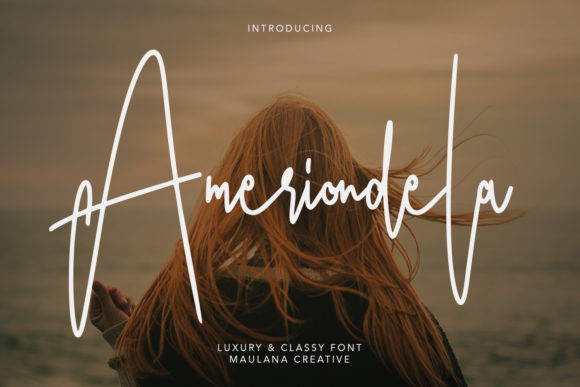 Ameriondela: A Luxurious Script Font for Web Design