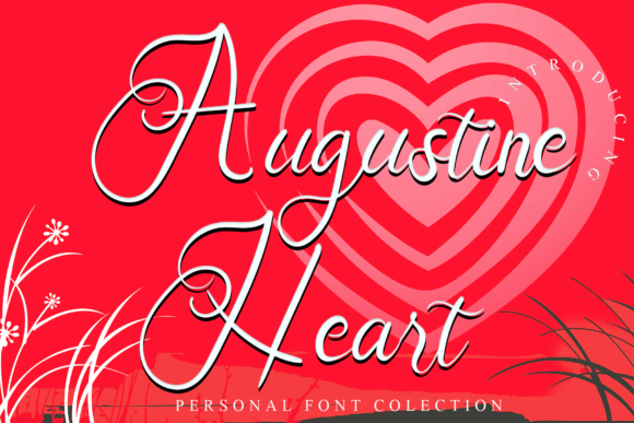 Augustine Heart: A Delicate Handwritten Font for Crafters
