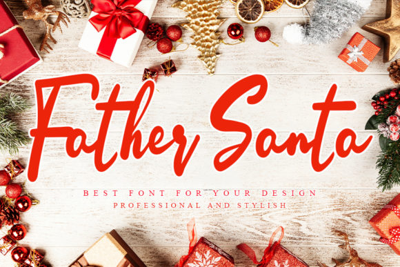 Bringing Festive Charm with Father Santa Font