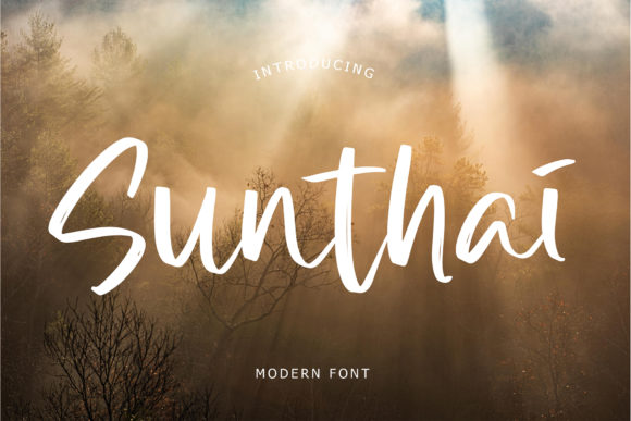 Discover Sunthai: A Modern Script Font for Web Design
