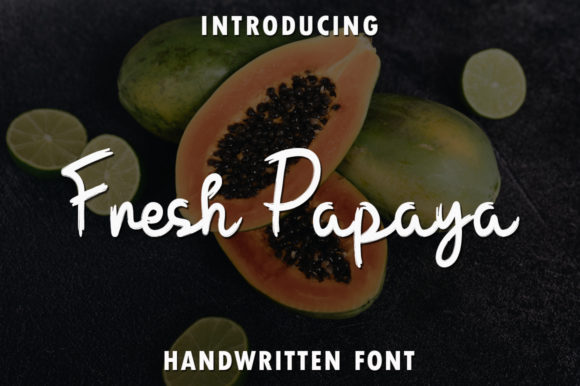 Discover the Charm of Fresh Papaya: A Perfect Font for Web Design