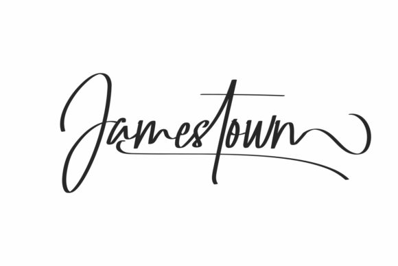 Elegant Handwritten Jamestown Font for Web Design