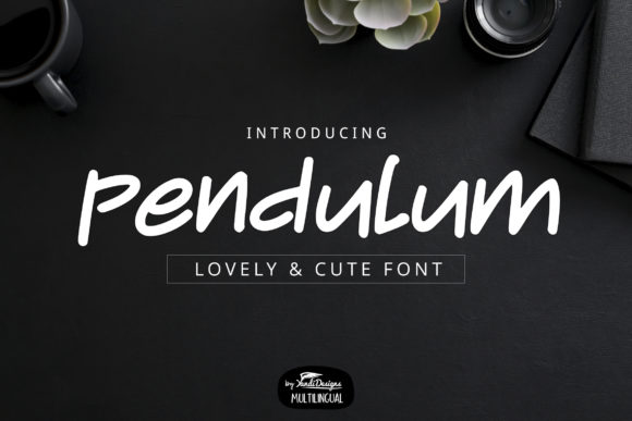 Enhance Your Brand with Pendulum: A Charming Handwritten Font