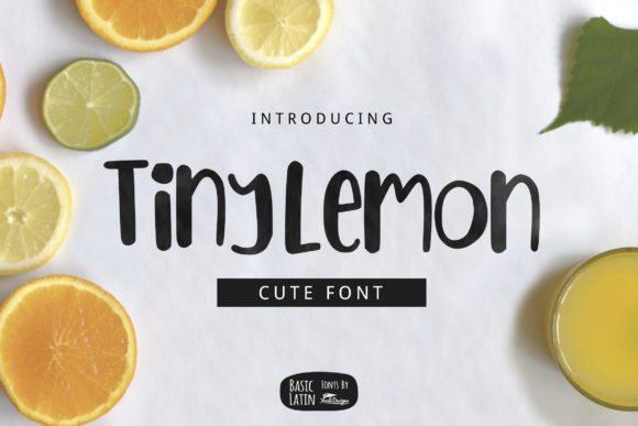 Enhance Your Brand with Tiny Lemon: A Sweet Handwritten Font
