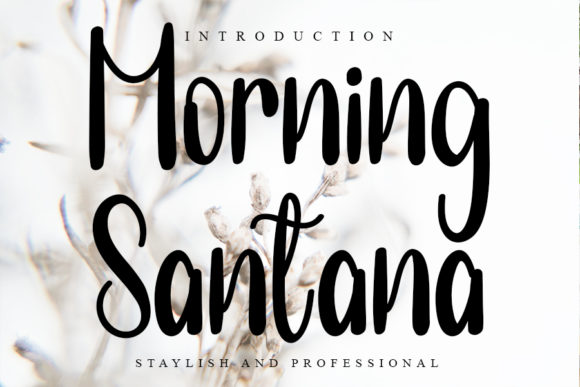 Morning Santana: A Handwritten Font for Editorial Elegance