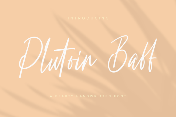 Plutoin Baff: Elevate Your Brand with This Elegant Handwritten Font