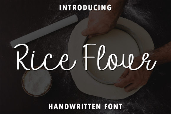 Rice Flour: A Handwritten Font for Editorial Elegance
