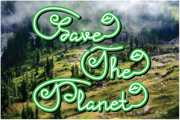 Save the Planet: A Delicate Handwritten Font for Creative Branding