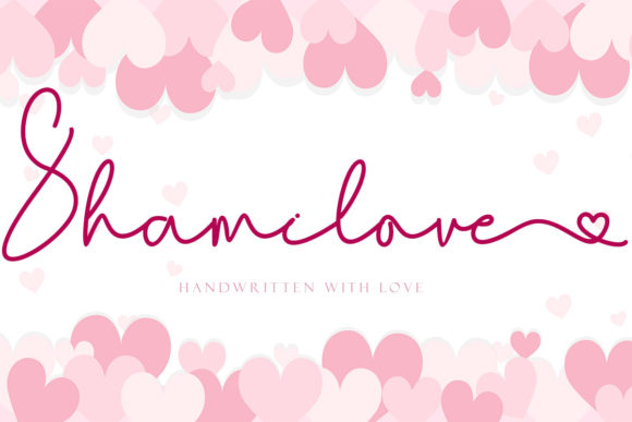 Shamilove: A Romantic Script Font for Web Design