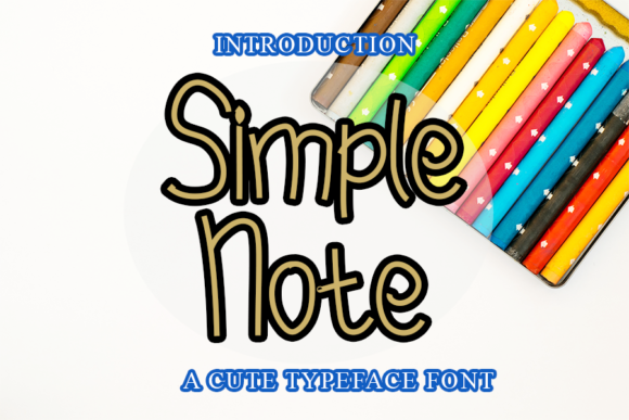 Simple Note: A Handwritten Font for Charming Brand Identity