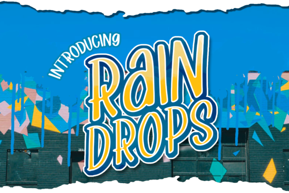 Transform Your Brand with Raindrops: A Versatile Handwritten Font