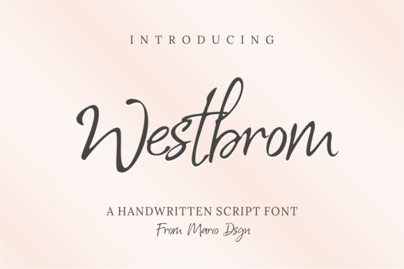 Westbrom: A Handwritten Font for Captivating Campaigns